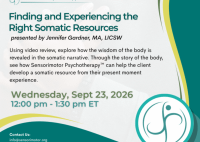 Finding and Experiencing the Right Somatic Resources